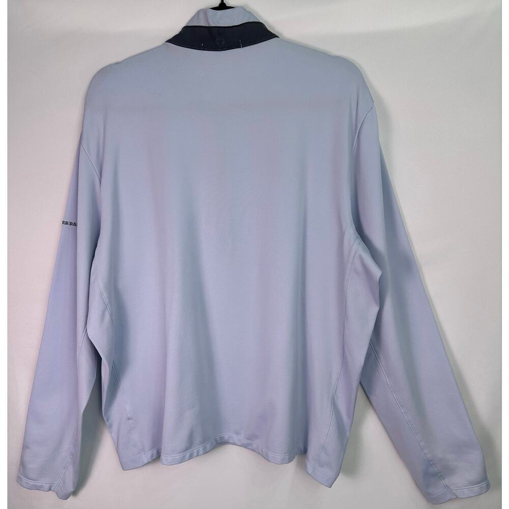 Greyson Siasconset Powder Blue 1/4 Zip Performance Pullover Sweater XL - Picture 4 of 11